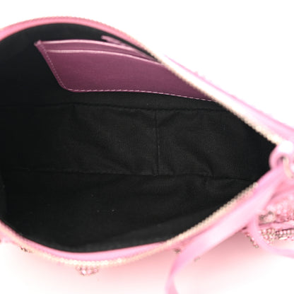 Balenciaga Strass Suede Metallic Nappa Le Cagole Mini Purse With Chain Taffy Light Pink 5 of 12