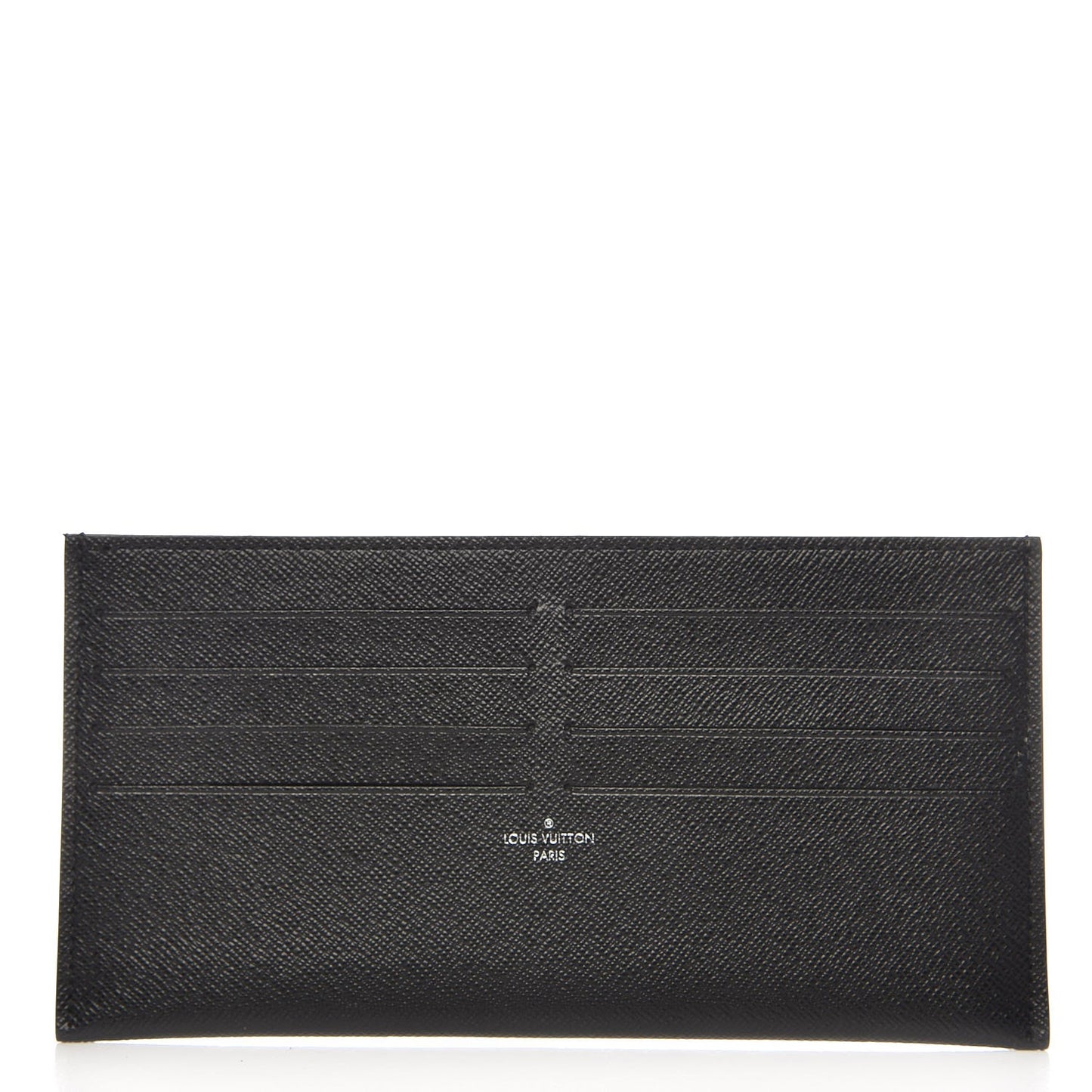 Calfskin Felicie Chain Wallet Card Holder Insert Black