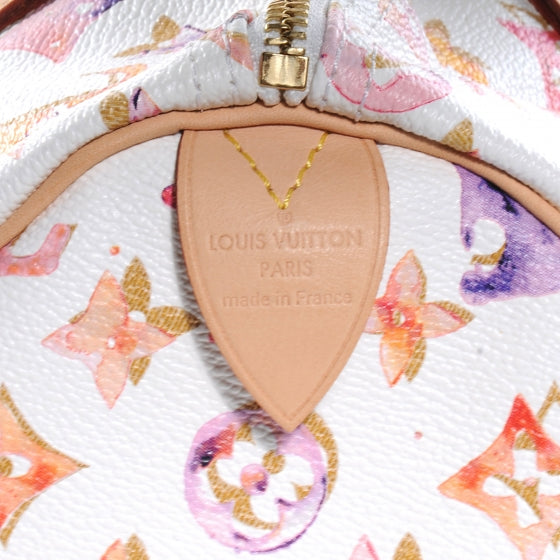 Louis Vuitton Watercolor Aquarelle Speedy 35 White 5 of 7