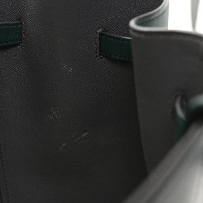 Celine Smooth Calfskin Small Belt Cabas Phantom Dark Green 10 of 10