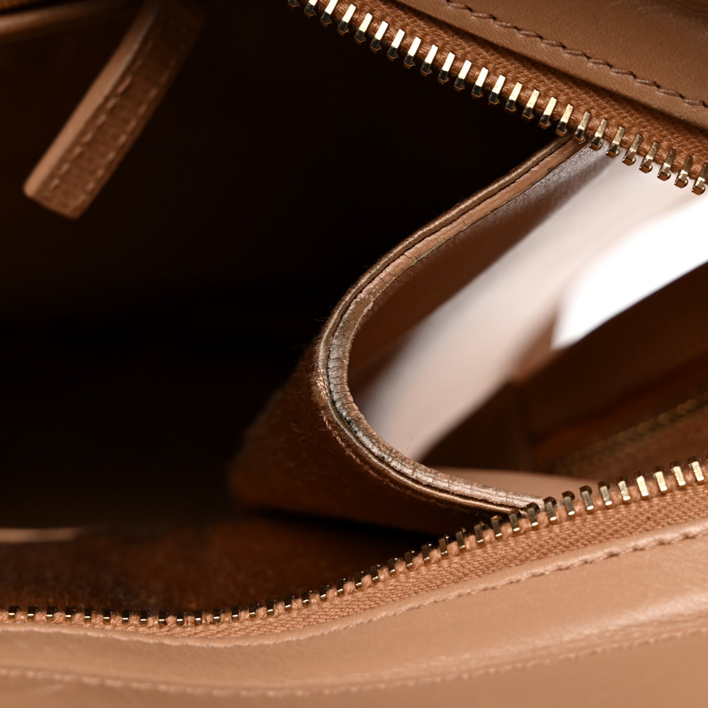 Textured Calfskin Large Cabas ChYc Beige