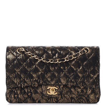 Chanel Lace Metallic Goatskin Medium Double Flap Gold 1 of 9