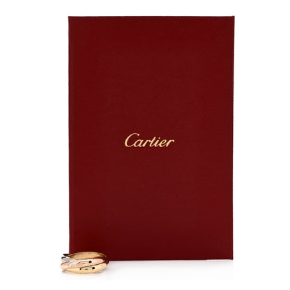 Cartier 18K Pink Yellow White Gold Classic Trinity Ring 60 9 5 of 5
