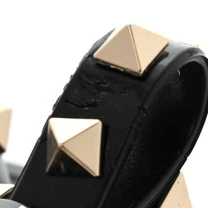 Valentino Garavani PVC Jelly Rockstud Bow Thong Sandals 38 Black 8 of 11