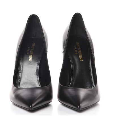 Saint Laurent Calfskin Opyum 100 Pumps 37 Black Gold 2 of 9