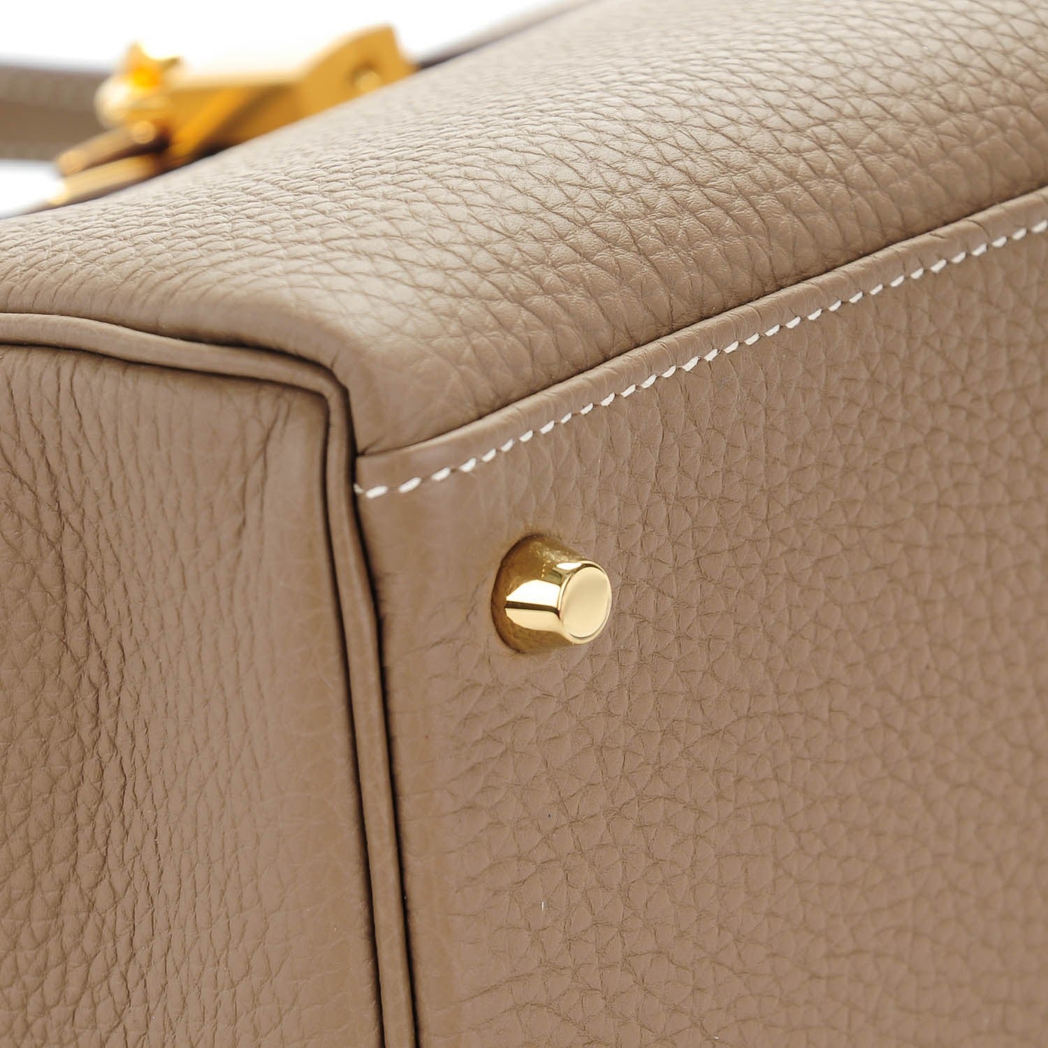 Hermes Togo Kelly Retourne 32 Etoupe 5 of 22