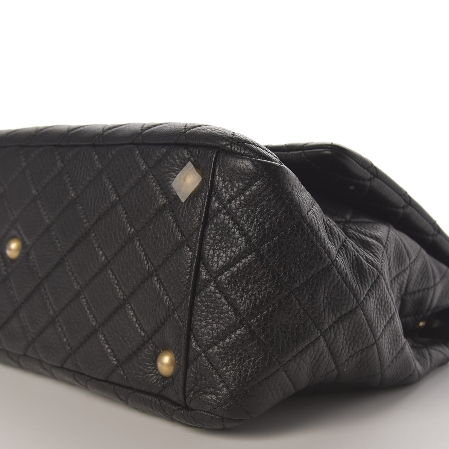 Chanel Calfskin Quilted XXL Travel Flap Bag Black 7 of 11