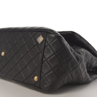 Chanel Calfskin Quilted XXL Travel Flap Bag Black 7 of 11