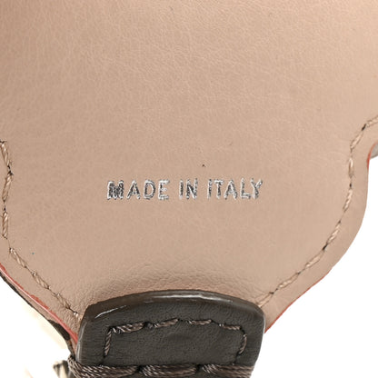 Fendi Vitello Dolce Nappa Hypnoteyes Bi-Color Scalloped Spike Studded Strap You Carbone Plaster White Multicolor 5 of 5