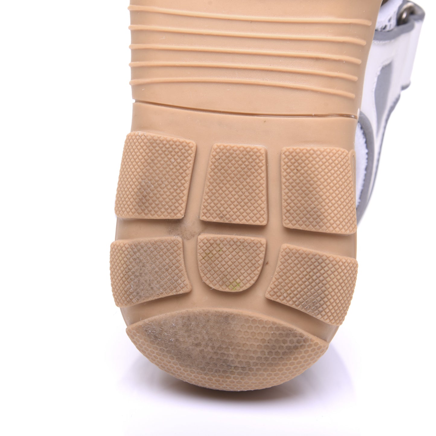 Mesh Fabric Tinsel Sport Sandals 37.5 White Silver