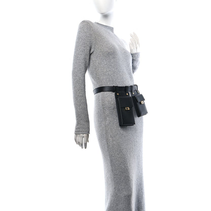 Fendi Vitello Kyoto Utility Belt Pouch Black 2 of 16