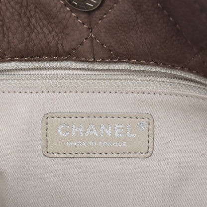 Chanel Ultra Soft Suede Calfskin Natural Beauty Tote Brown 6 of 9