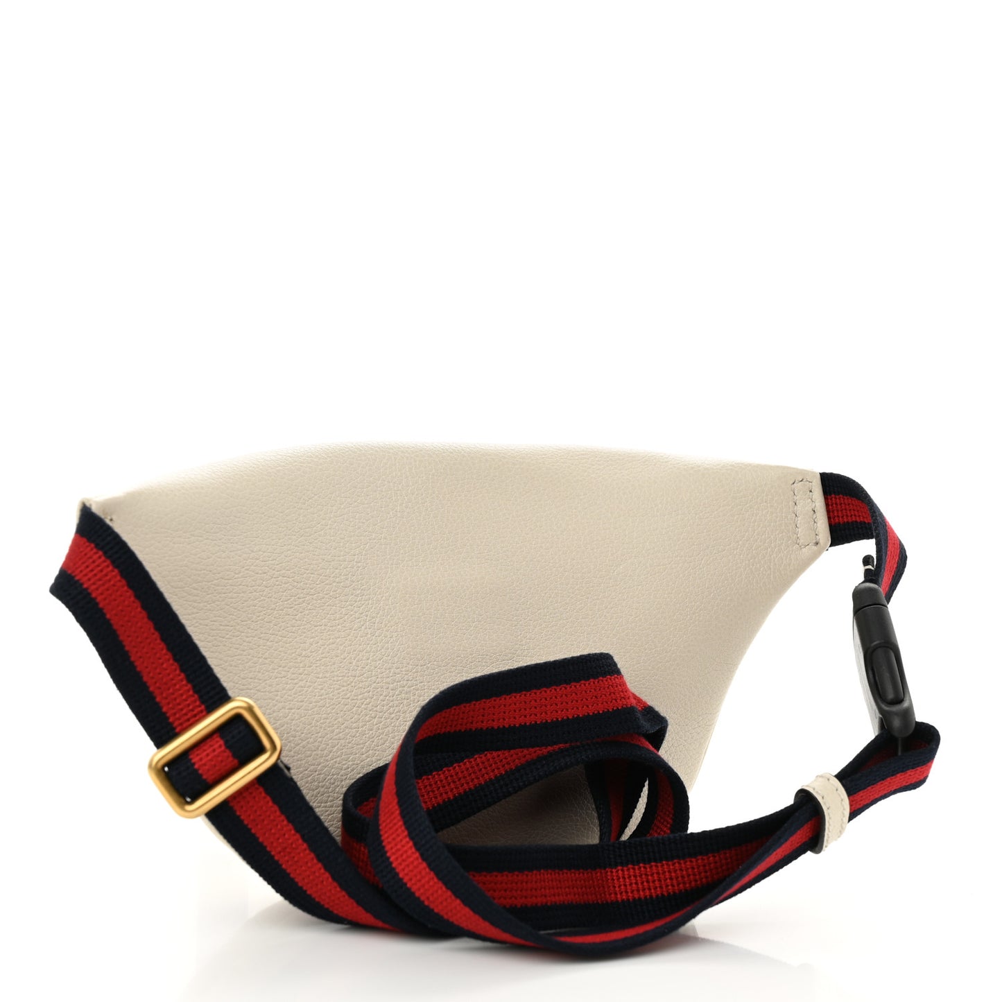 Grained Calfskin Small Logo Belt Bag White