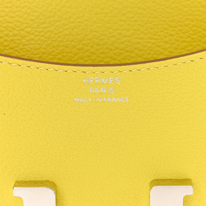 Hermes Evercolor Constance Slim Wallet Lime 8 of 10