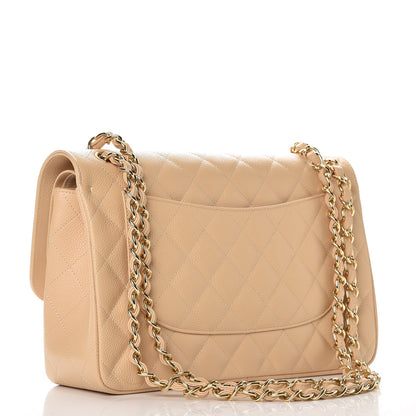 Chanel Caviar Quilted Jumbo Double Flap Beige Clair 4 of 8