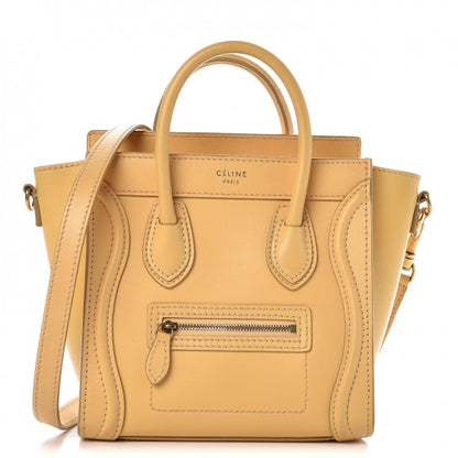 Celine Supple Calfskin Nano Luggage Butter 1 of 12