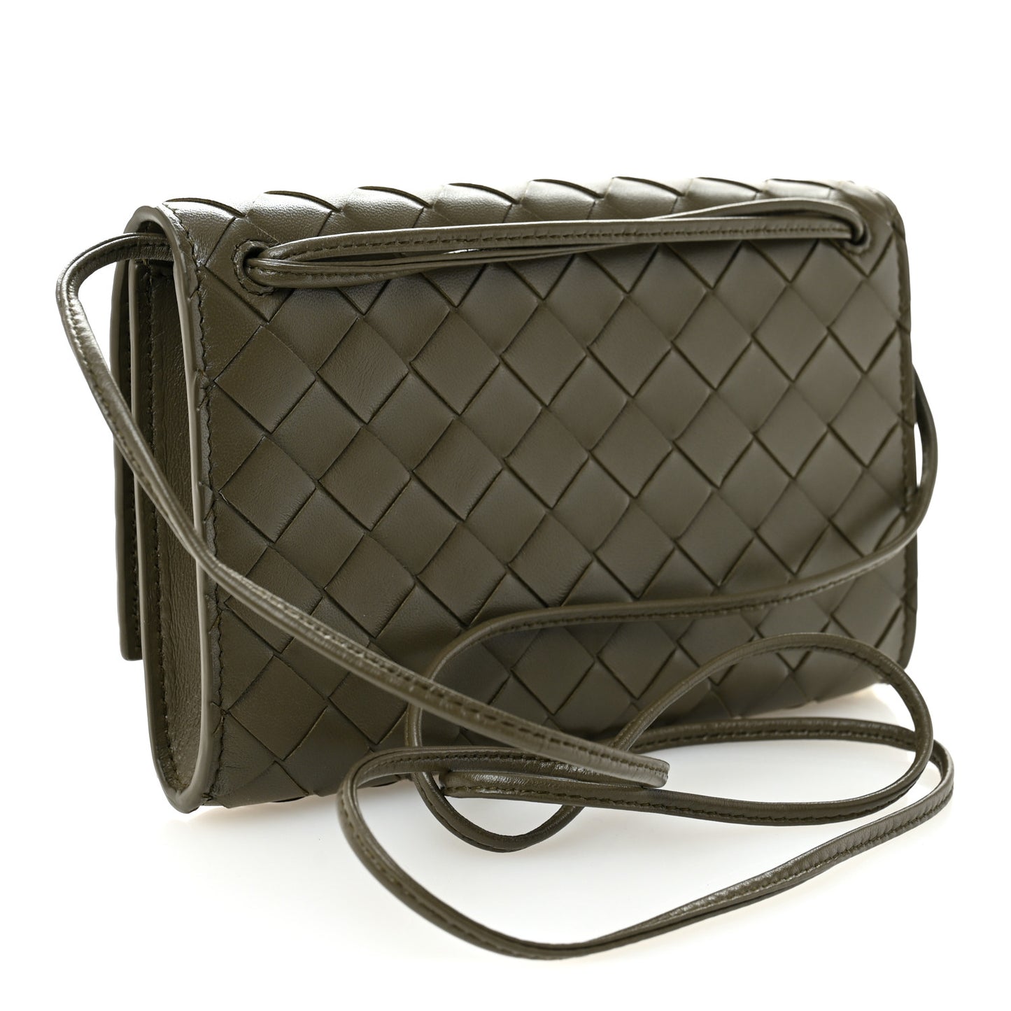 Nappa Enamel Intrecciato Daisy Andiamo Pouch Daisy Flow