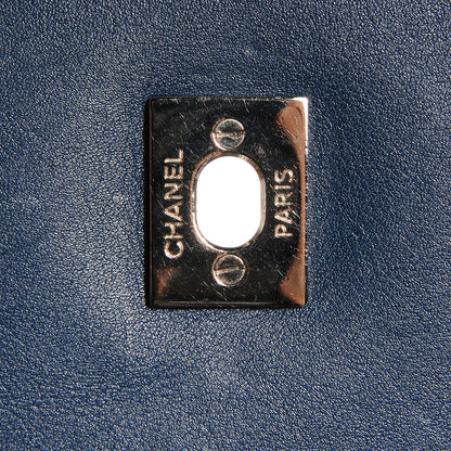 Chanel Calfskin Quilted In The Business Flap Dark Blue 6 of 8