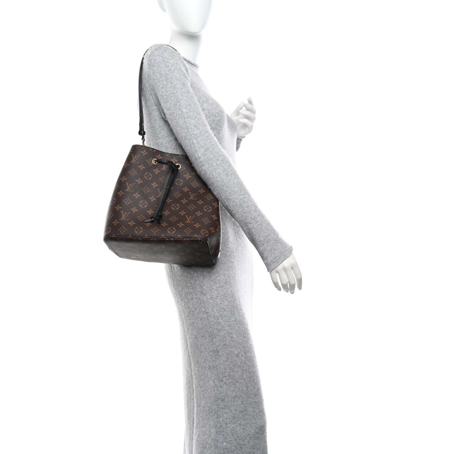 Louis Vuitton Monogram Neonoe MM Black 2 of 10