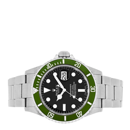 Rolex Stainless Steel 40mm Oyster Perpetual Submariner Date 50th Anniversary Kermit Watch Black 16610LV 2 of 4