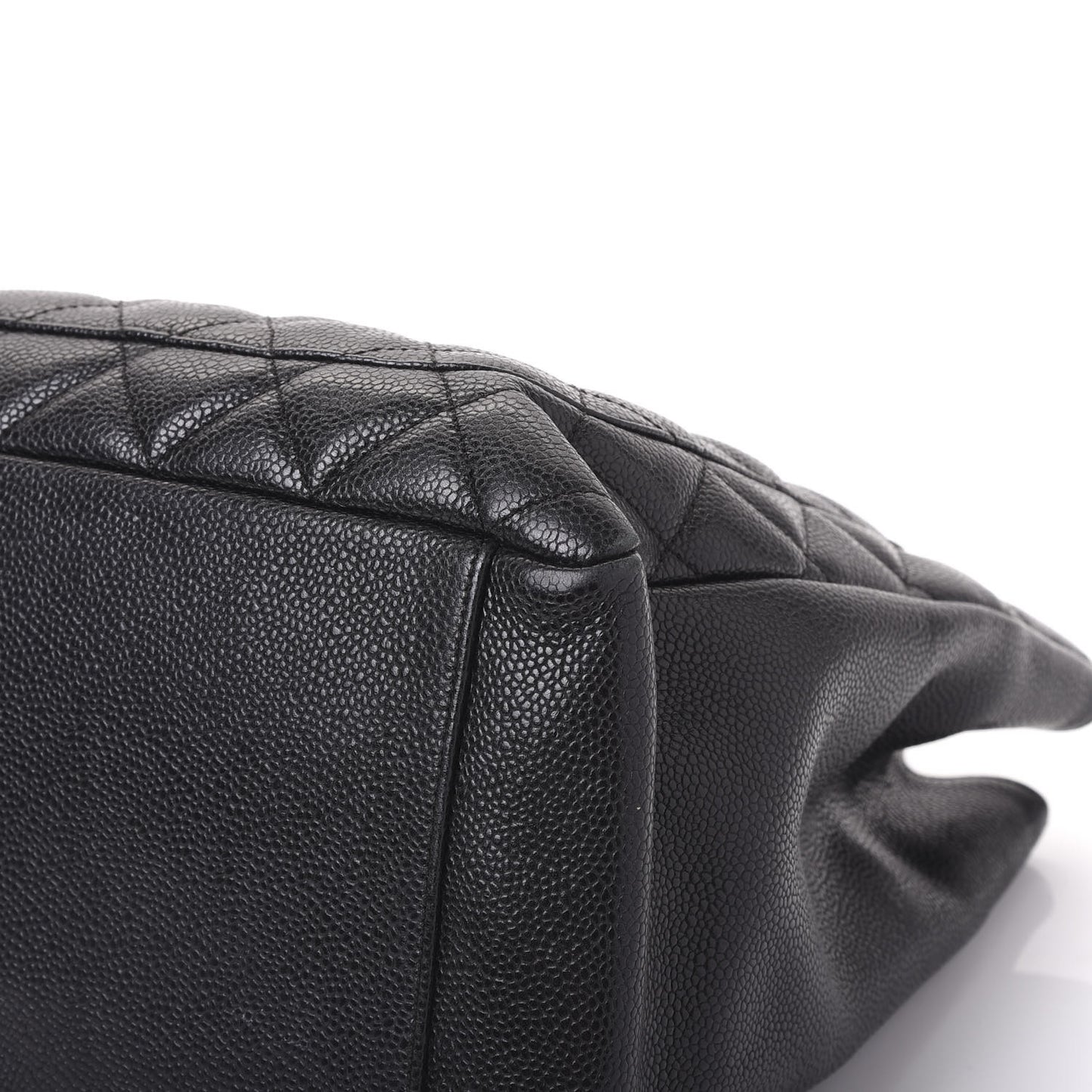 Caviar Quilted Grand Shopping Tote GST Black