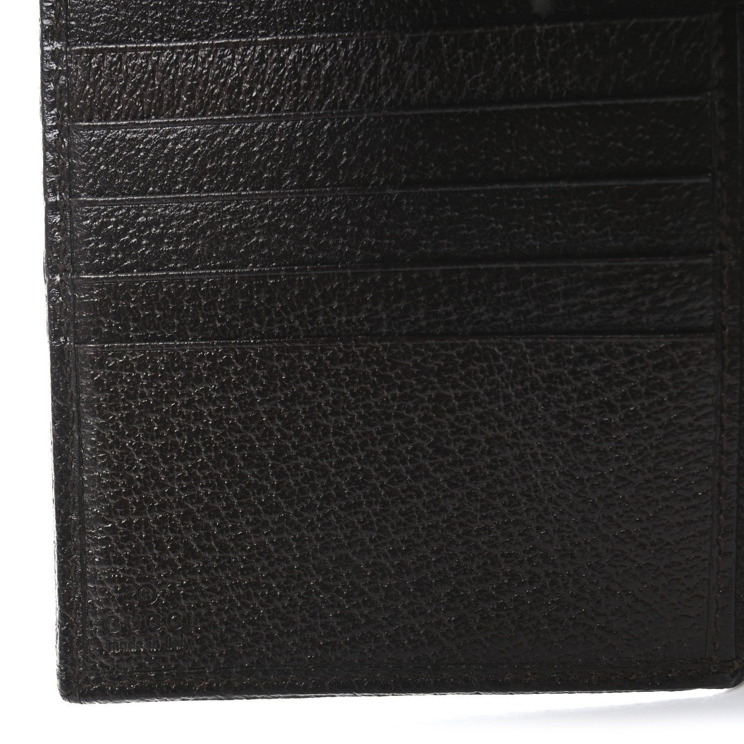 Gucci Monogram Ladies Web French Flap Wallet Dark Brown 8 of 8