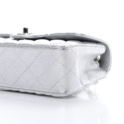 Chanel Metallic Lambskin Quilted Mini Rectangular Flap Silver 10 of 10