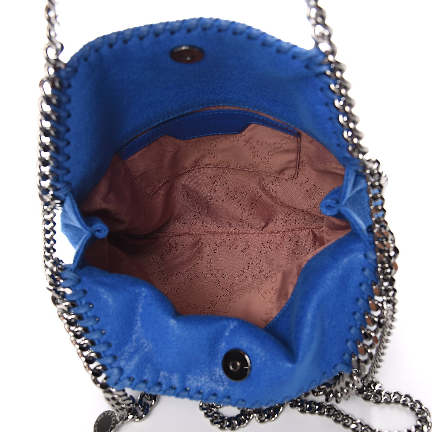 Shaggy Deer Mini Falabella Fold Over Tote Bright Blue