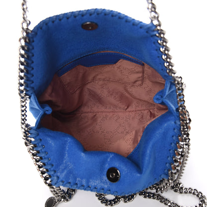 Stella McCartney Shaggy Deer Mini Falabella Fold Over Tote Bright Blue 5 of 9