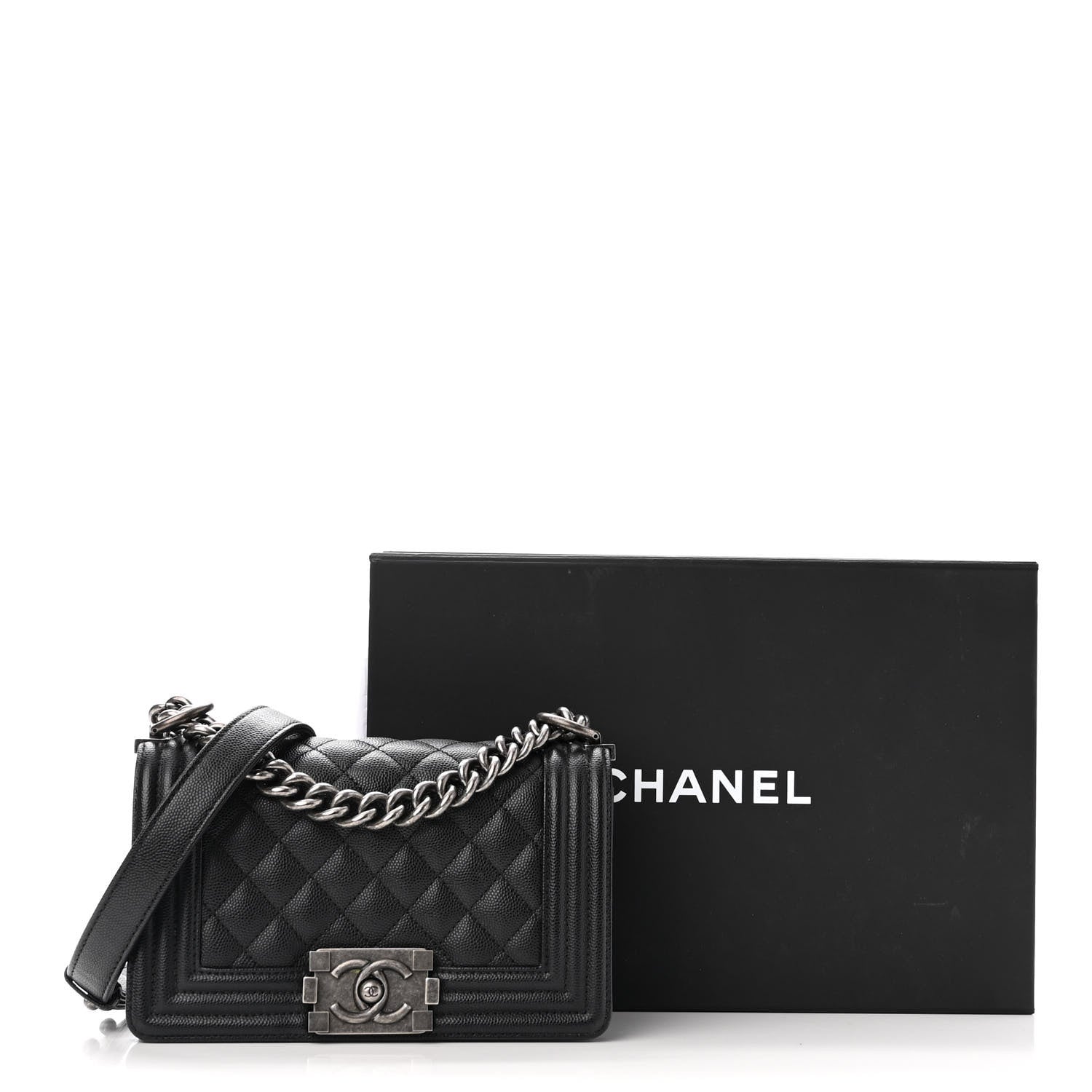 Chanel Caviar Quilted Small Boy Flap Black 12 of 12
