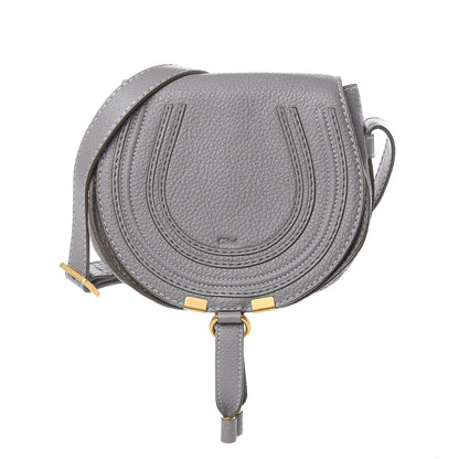 Chloe Calfskin Mini Marcie Round Crossbody Bag Cashmere Grey 1 of 10