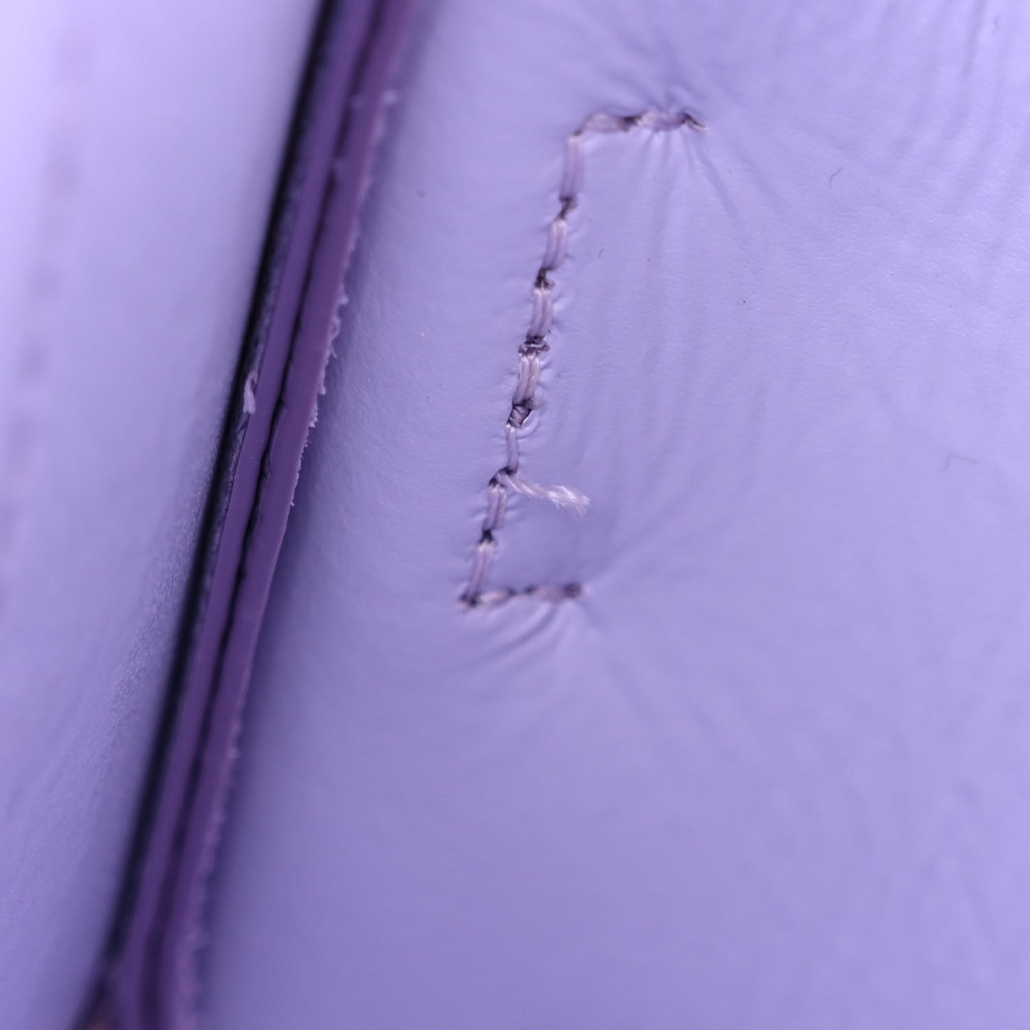 Grained Calfskin Mini The Tote Bag Lavender