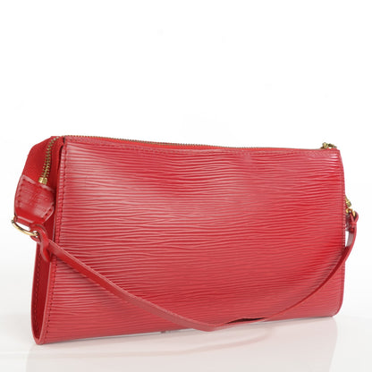 Louis Vuitton Epi Pochette Accessories 24 Castillan Red 3 of 8