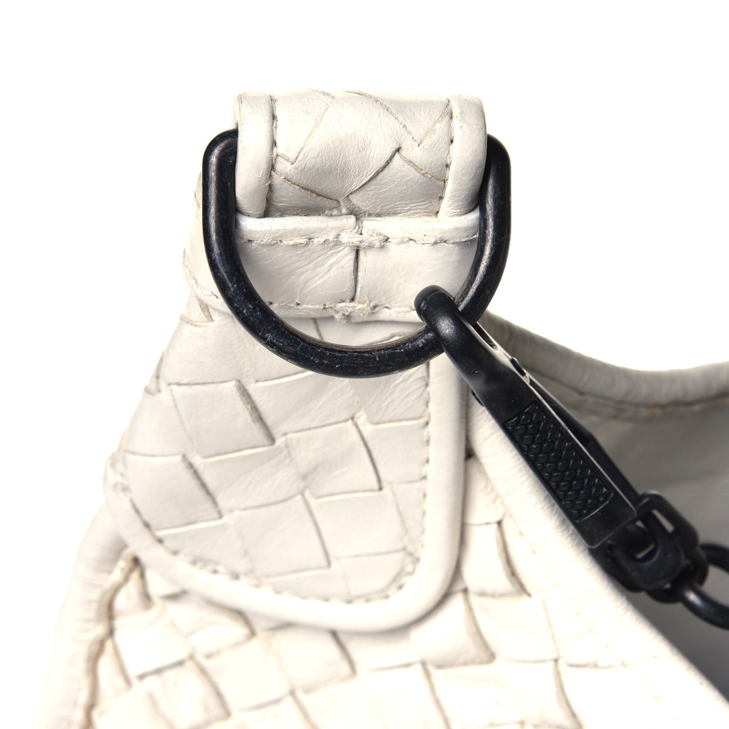 Nappa Intrecciato Shoulder Bag White