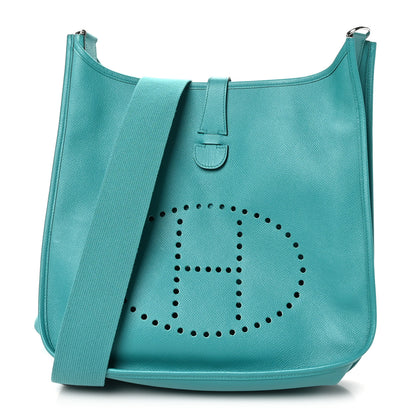Hermes Epsom Evelyne III GM Bleu Paon 1 of 10