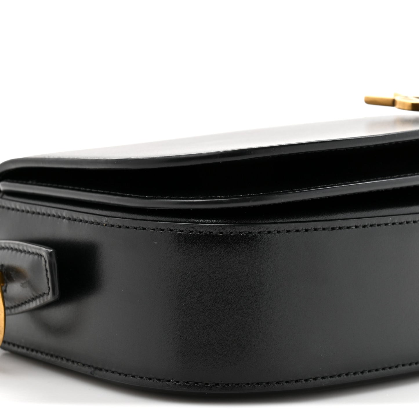 Box Calfskin Voltaire Top Handle Crossbody Bag Black