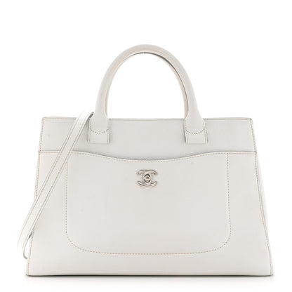 Chanel Grained Calfskin Small Neo Executive Shopper Tote White 1 of 13