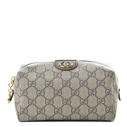 Gucci Soft GG Supreme Monogram Calfskin Medium Ophidia Cosmetic Case Beige Ebony New Acero 1 of 7