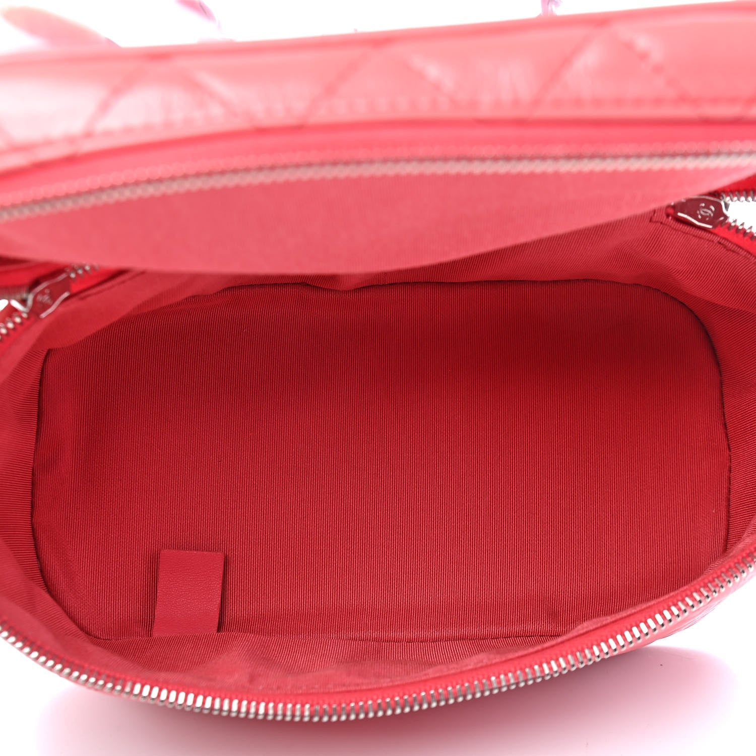 Chanel Crumpled Calfskin PVC Quilted Backpack Pink 6 of 10