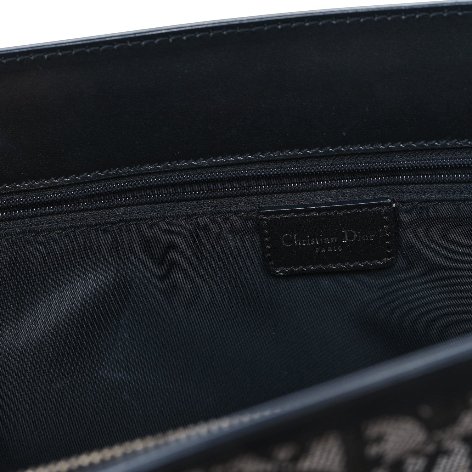 Christian Dior Monogram Calfskin Pocket Tote Black 6 of 12