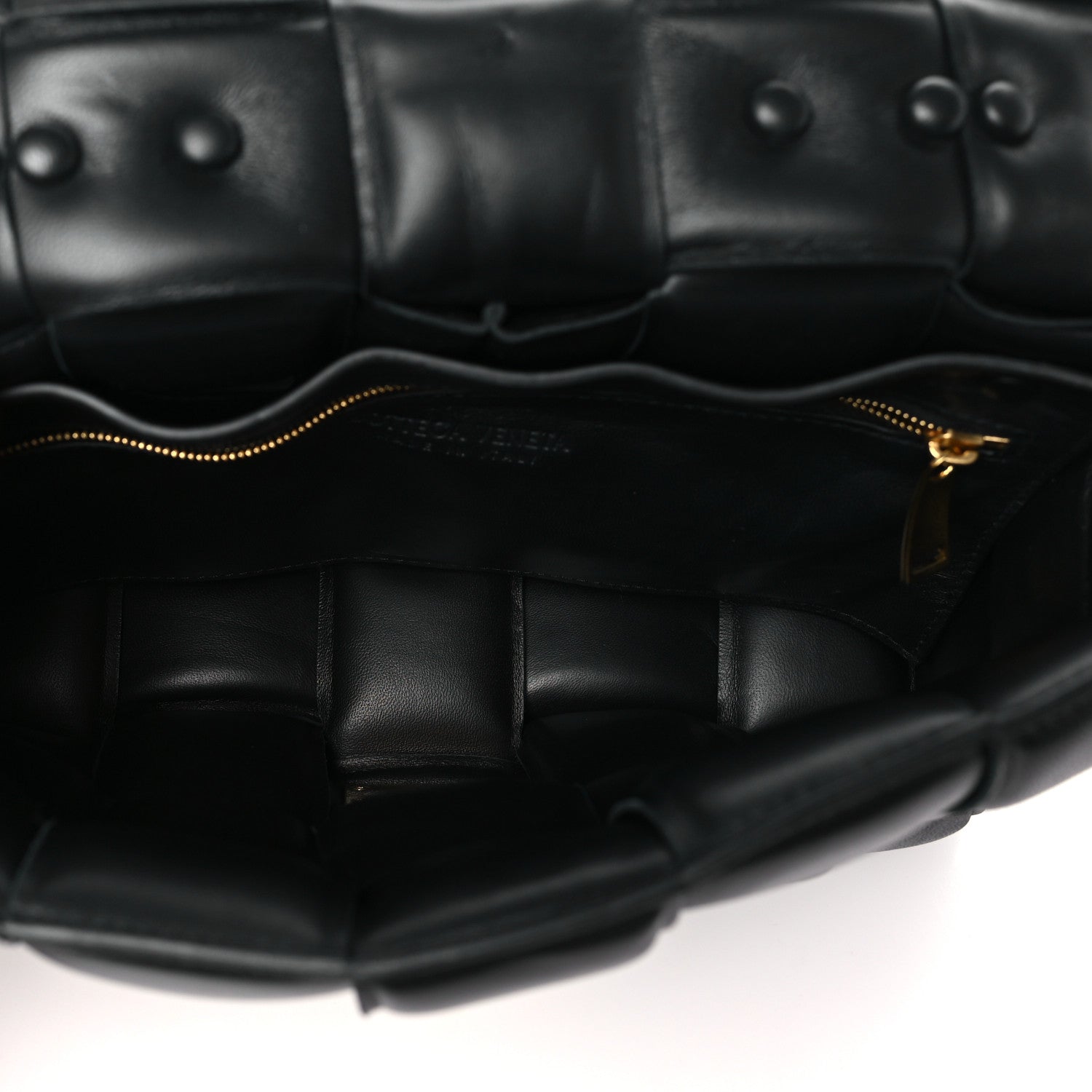 Bottega Veneta Lambskin Maxi Intreccio Padded Chain Cassette Crossbody Bag Black 5 of 10