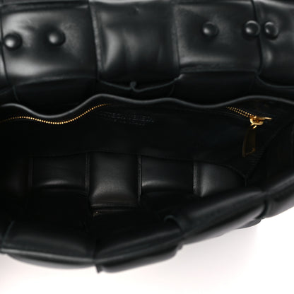 Bottega Veneta Lambskin Maxi Intreccio Padded Chain Cassette Crossbody Bag Black 5 of 10