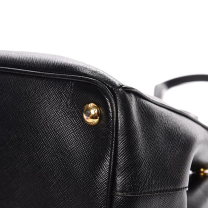 Prada Saffiano Small Galleria Double Zip Tote Black 13 of 15