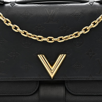 Louis Vuitton Monogram Cuir Plume Ecume Very Chain Bag Black 7 of 12