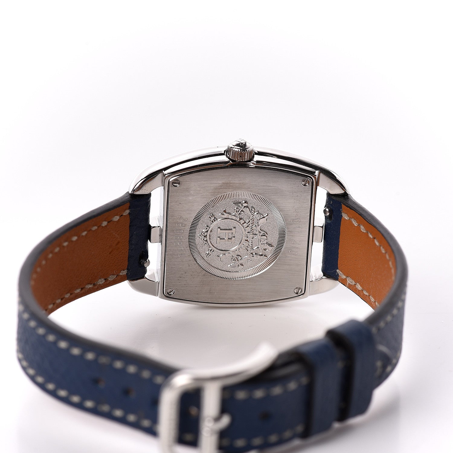 Hermes Stainless Steel Epsom 26mm Cape Cod Tonneau Quartz Watch Malta 5 of 8