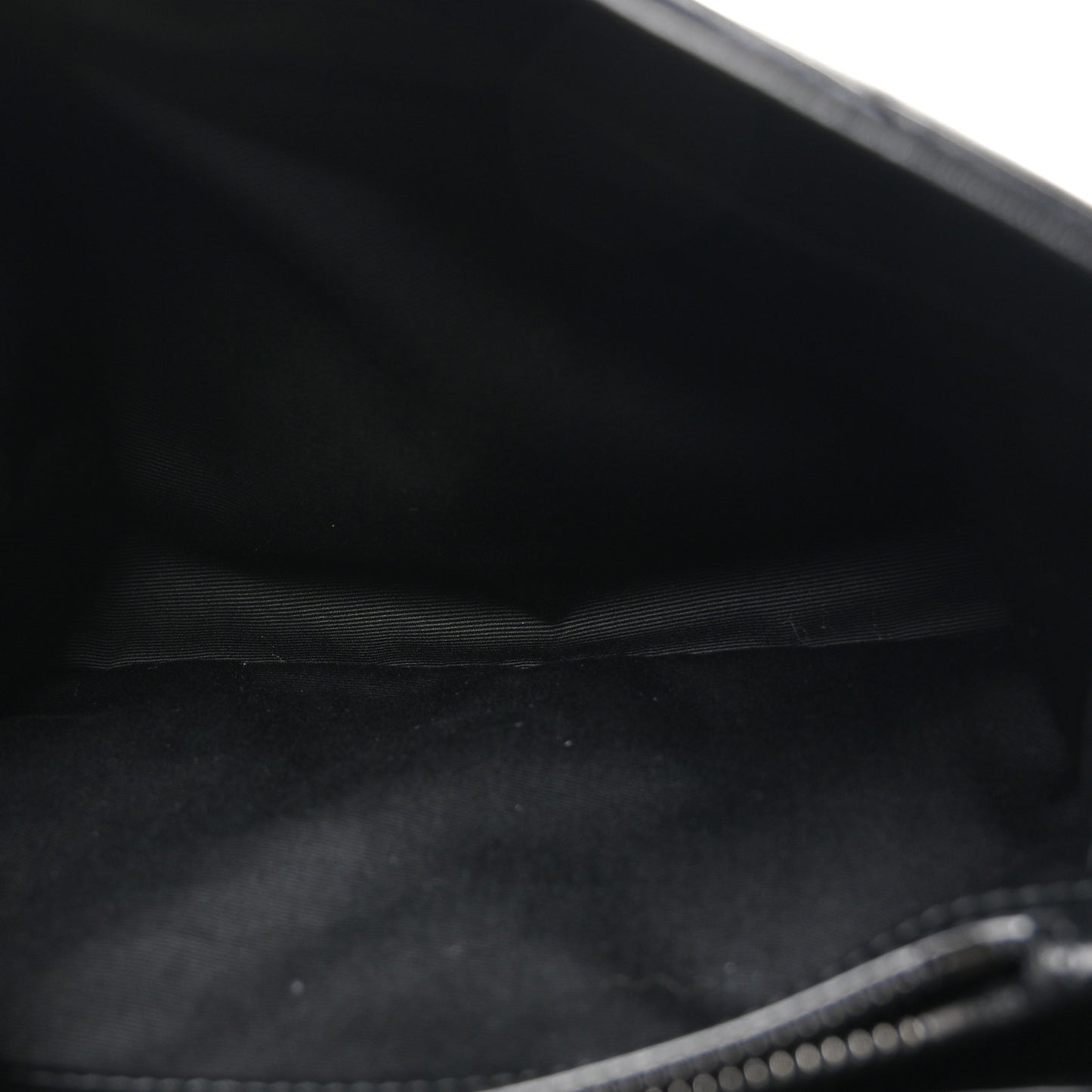 Calfskin Y Quilted Monogram Monochrome Small Loulou Chain Satchel Black