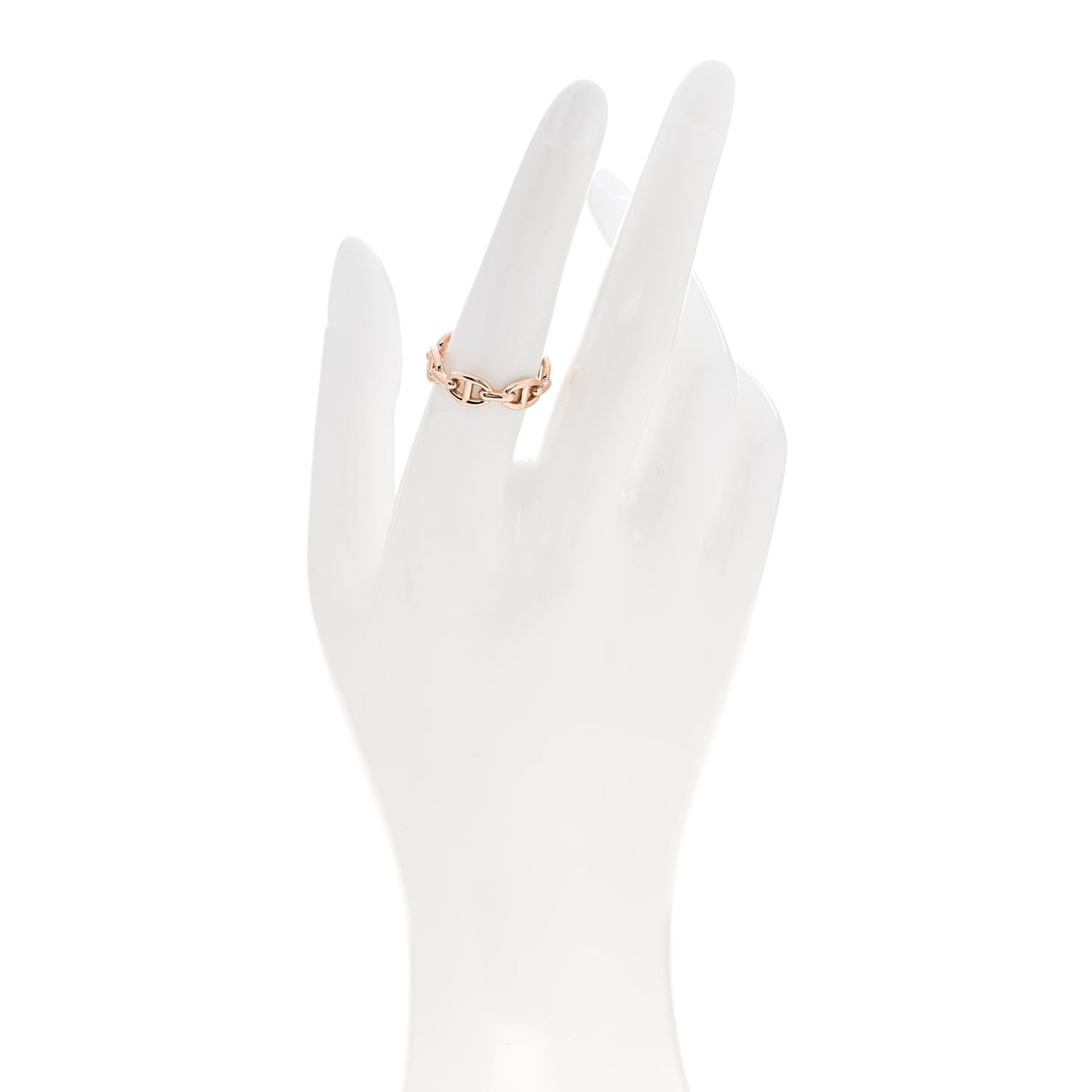 18K Rose Gold PM Chaine d'Ancre Enchainee Ring 55 7.25