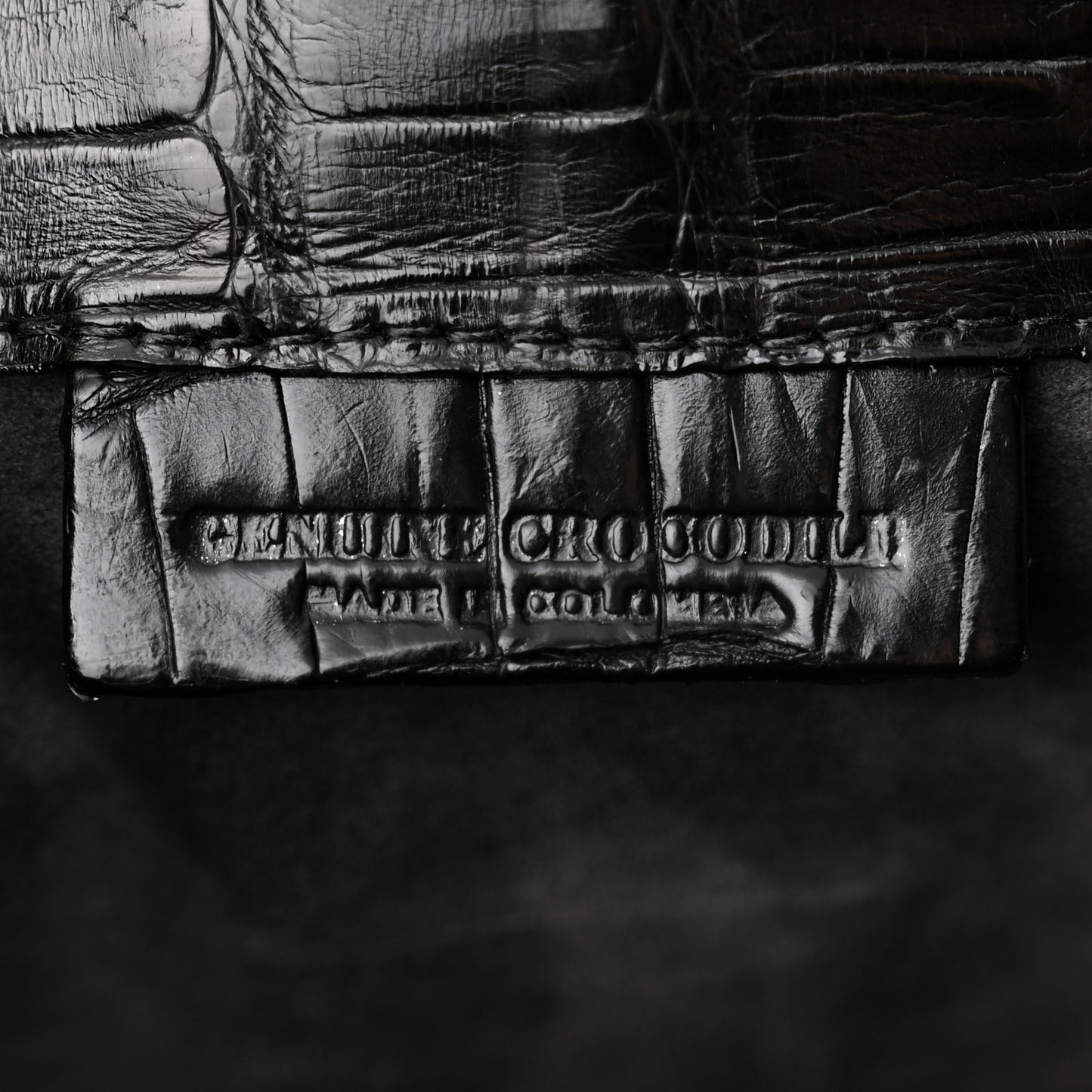 Crocodile Backpack Black