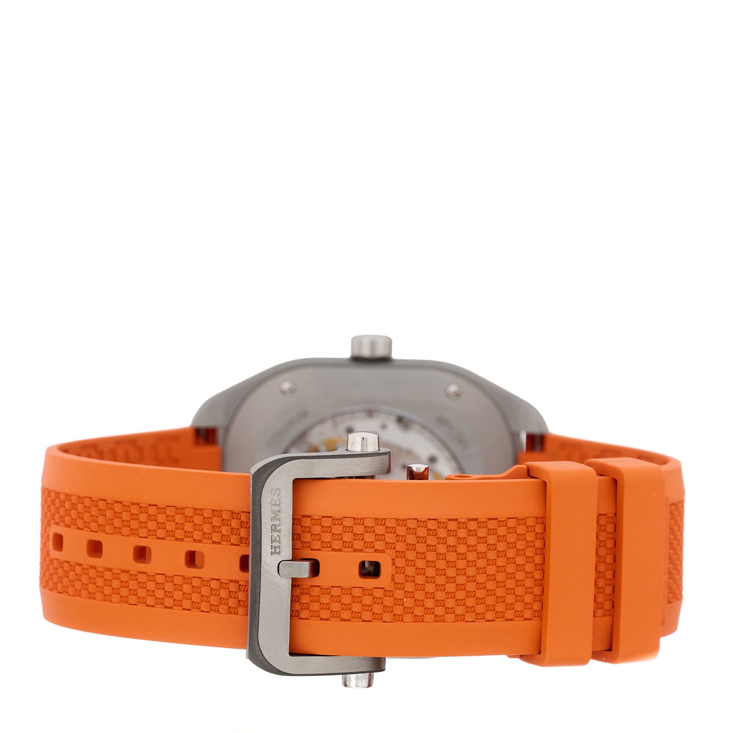 Titanium Rubber 39mm H08 Automatic Watch Orange