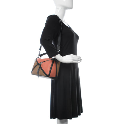 Loewe Calfskin Small Graphic Puzzle Bag Pink Tulip Mocca 2 of 11